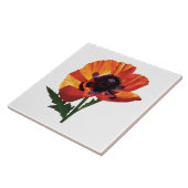 Oriental Poppy Tegeltje (Zijkant)