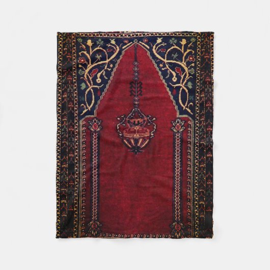 Oriental Prayer Rug design no2 - Moskemotif Fleece Deken (Voorkant)