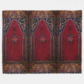 Oriental Prayer Rug design no2 - Moskemotif Fleece Deken (Voorkant (Horizontaal))