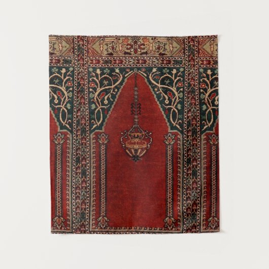 Oriental Prayer Rug-ontwerp - Moskee-motief Wandkleed (Voorkant)