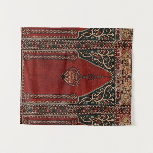 Oriental Prayer Rug-ontwerp - Moskee-motief Wandkleed (Voorkant (horizontaal))