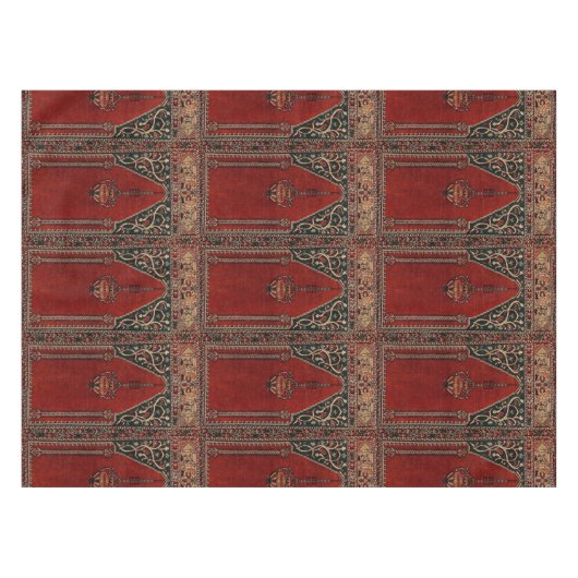 Oriental Prayer Tapijt ontwerp - Moskee interieur  Tafelkleed (Voorkant (Horizontaal))