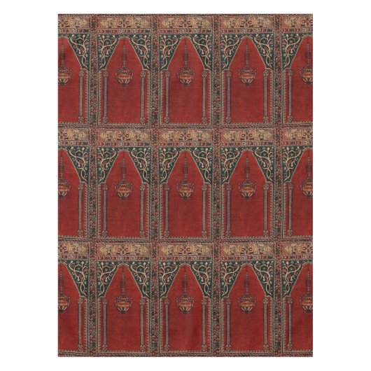 Oriental Prayer Tapijt ontwerp - Moskee interieur  Tafelkleed (Voorkant)