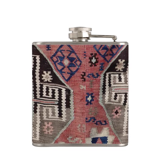 Oriental Red Carpet Rug Killim Heupfles (Achterkant)