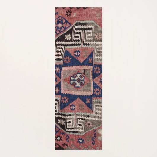 Oriental Red Carpet Rug Killim Yogamat (Achterkant)