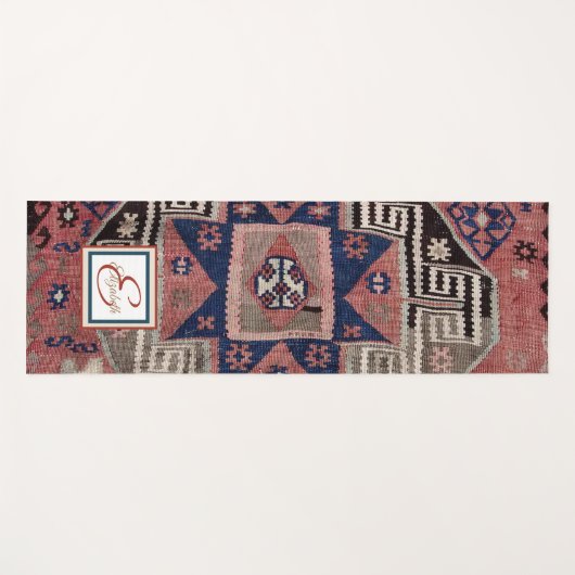 Oriental Red Carpet Rug Killim Yogamat (Voorkant (horizontaal))