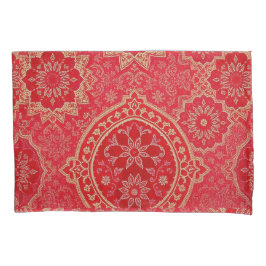 ORIENTAL Red Golden Pattern - Kussensloop