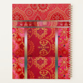 ORIENTAL Red Golden Pattern - Notitieboek, Planner (Achterkant)
