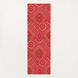 ORIENTAL Red Golden Pattern - Yoga Mat