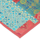 ORIENTAL Red Turquoise - tafelkleed, hardloper Korte Tafelloper (Hoek)