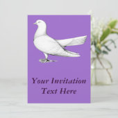 Oriental Roller Pigeon Flying Type Kaart (Staand voorkant)