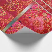 ORIENTAL Rood Gouden Patroon - Inpakpapier (Hoek)