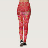 ORIENTAL Rood Gouden Patroon - Leggings (Achterkant)