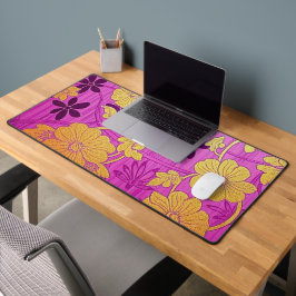 ORIENTAL Roze Gouden Patroon - Deskmat, Muismat Bureaumat