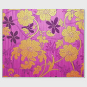 ORIENTAL Roze Gouden Patroon - Inpakpapier (Vlak)