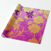 ORIENTAL Roze Gouden Patroon - Inpakpapier (Uitgerold)