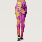 ORIENTAL Roze Gouden Patroon - Leggings (Achterkant)
