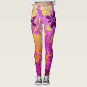 ORIENTAL Roze Gouden Patroon - Leggings (Voorkant)