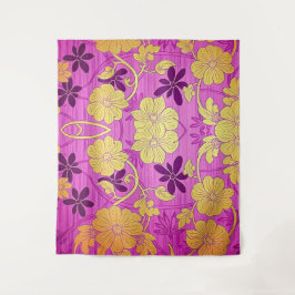 ORIENTAL Roze Gouden Patroon - Tapestry Wandkleed