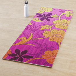 ORIENTAL Roze Gouden Patroon - Yoga Mat