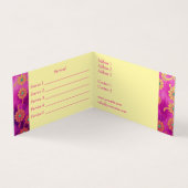 ORIENTAL Roze Turquoise Bloemen - Visitekaartje (Binnen)