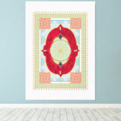 Oriental Rug - Canvas Print (Insitu (Houten vloer))