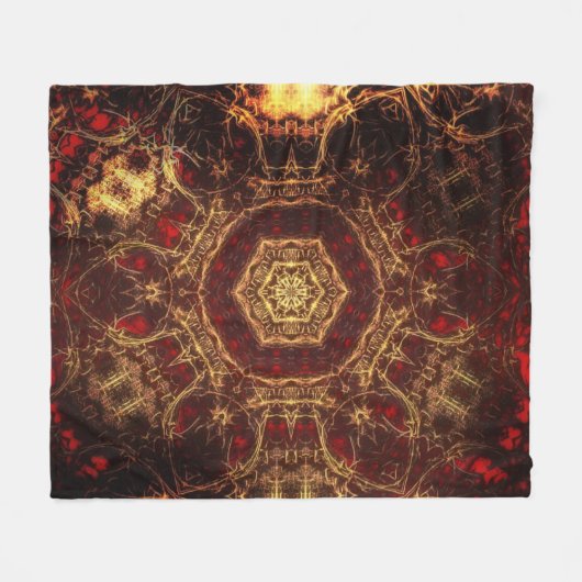 Oriental Rug Fleece Blanket (Voorkant (Horizontaal))