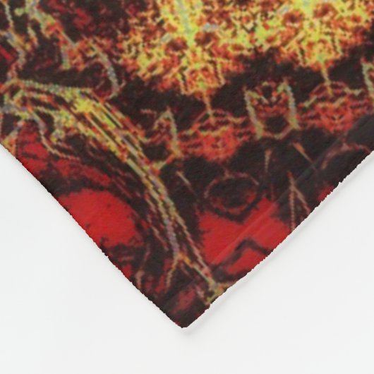 Oriental Rug Fleece Deken (Hoek)