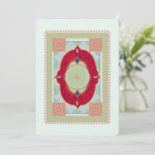 Oriental Rug - Kaart Uitnodiging (Staand voorkant)