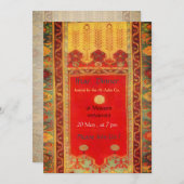 Oriental rug Ladik style - iftar diner Kaart (Voorkant / Achterkant)