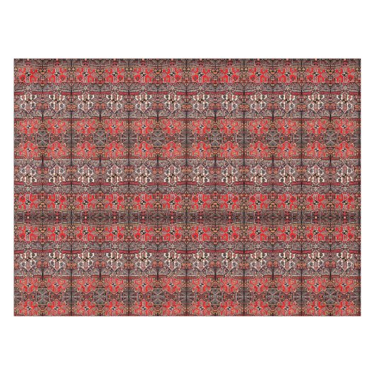 Oriental rug look - rood zwart tafelkleed (Voorkant (Horizontaal))