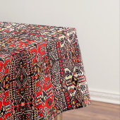 Oriental rug look - rood zwart tafelkleed (Voorbeeld)