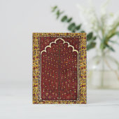 Oriental Rug look - Sacred tree Momotion Briefkaart (Staand voorkant)