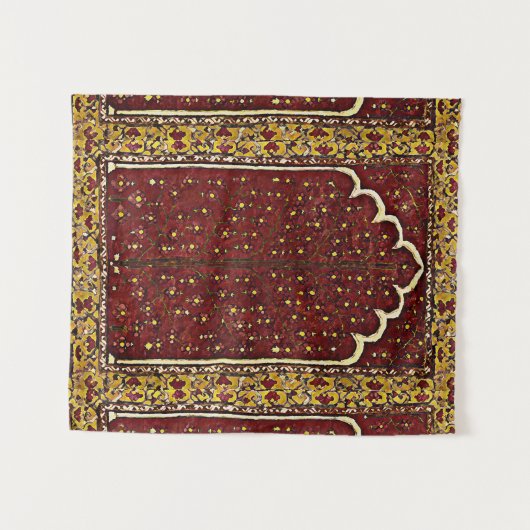 Oriental Rug look - Sacred tree Momotion Wandkleed (Voorkant (horizontaal))