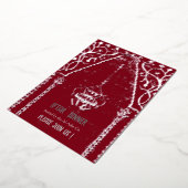 Oriental rug Mosque - iftar diner Folie Uitnodiging (Gedraaid)