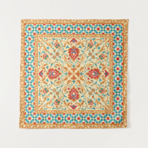 Oriental rug, ornamental floral pattern, styl wandkleed