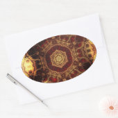Oriental Rug Ovale Sticker (Envelop)