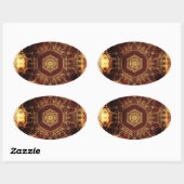 Oriental Rug Ovale Sticker (Vel)