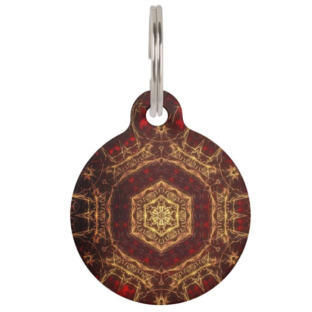 Oriental Rug Pet ID Tag Huisdierpenning (Voorkant)