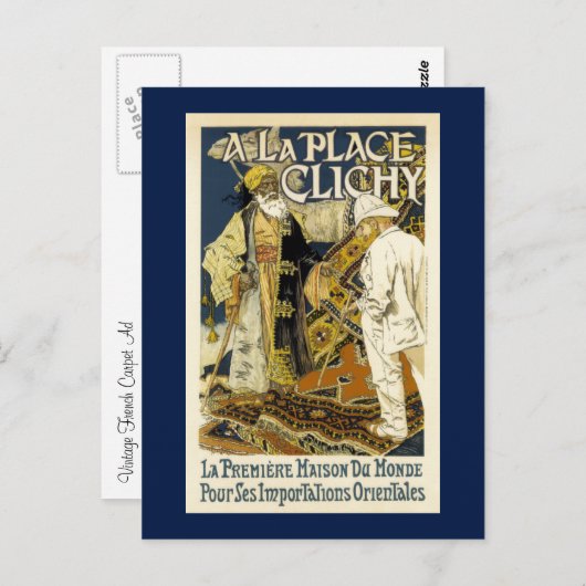 -Oriental Rug-reclame Briefkaart (Voorkant / Achterkant)