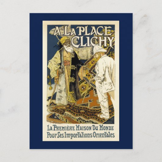 -Oriental Rug-reclame Briefkaart (Voorkant)