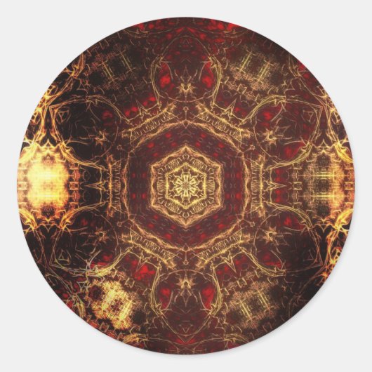 Oriental Rug Ronde Sticker (Voorkant)