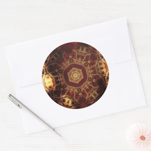 Oriental Rug Ronde Sticker (Envelop)