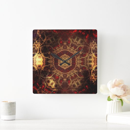 Oriental Rug Vierkante Klok (Huis)