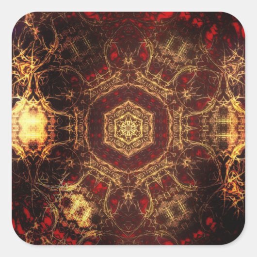 Oriental Rug Vierkante Sticker (Voorkant)