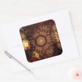 Oriental Rug Vierkante Sticker (Envelop)