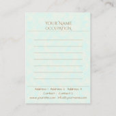 Oriental Rug - Visitekaartje (Achterkant)