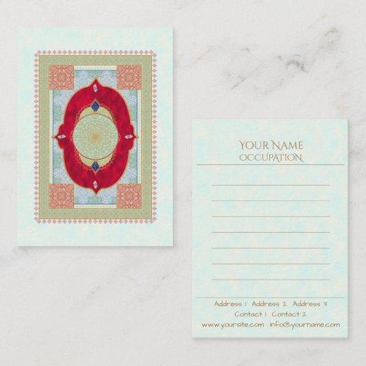 Oriental Rug - Visitekaartje (Voorkant / Achterkant)