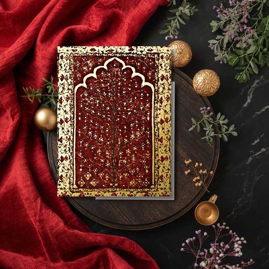 Oriental Sacred boomgaard Folie Feestdagen Briefkaart