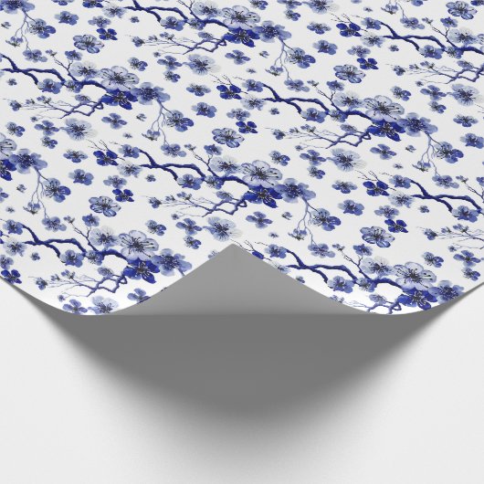 Oriental Sakura Branch Pattern Cadeaupapier (Hoek)